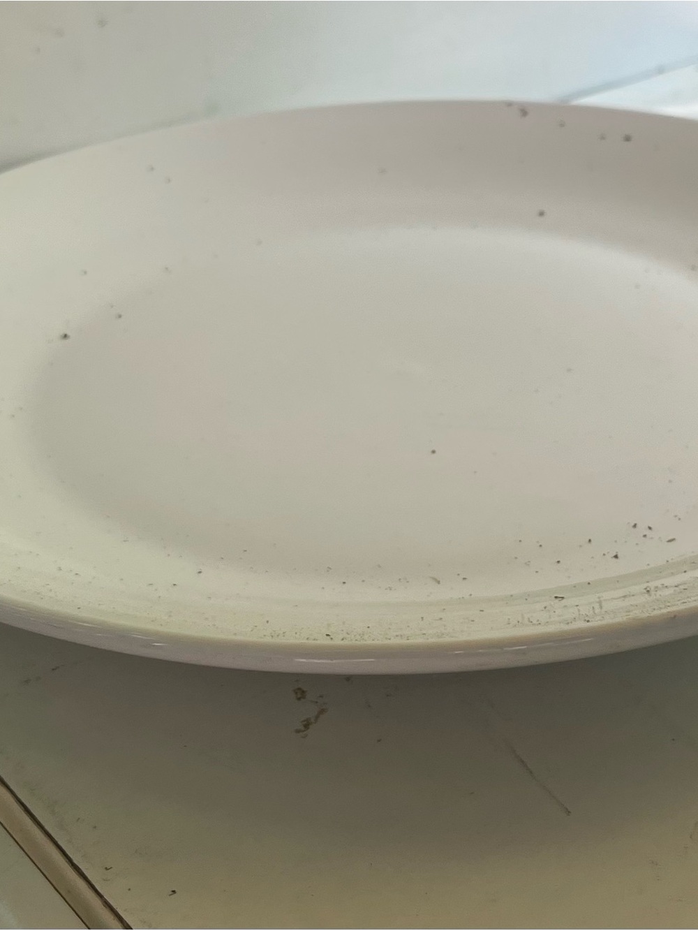 White Ceramic Dinner Plate - Classic Home Dining
